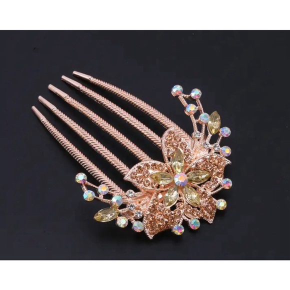 Hair Comb Accessory Rhinestones Bling - Picture 1 of 5